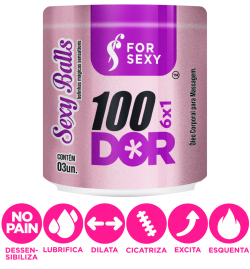 Bolinha ANAL 100DOR 6X1 - 3UN