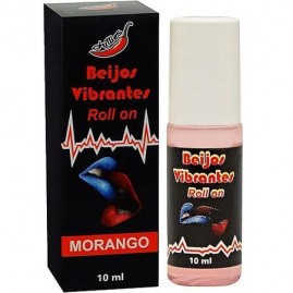 Beijos Vibrantes Gloss Morango Roll on Eletrizante 10ml